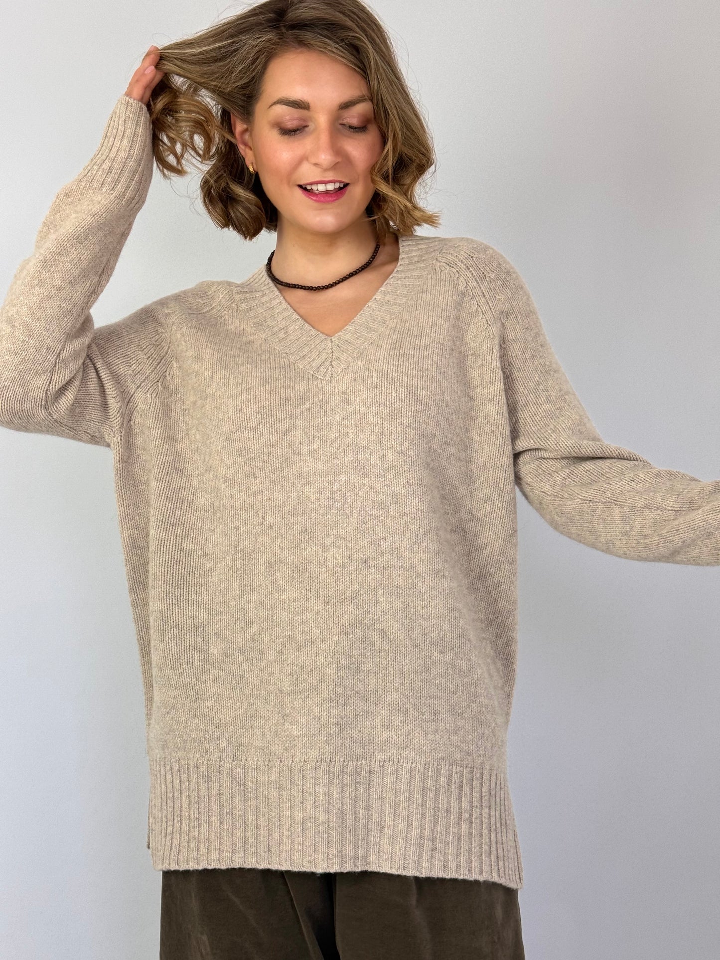 Cash-Ca Betsy Jumper Oatmeal