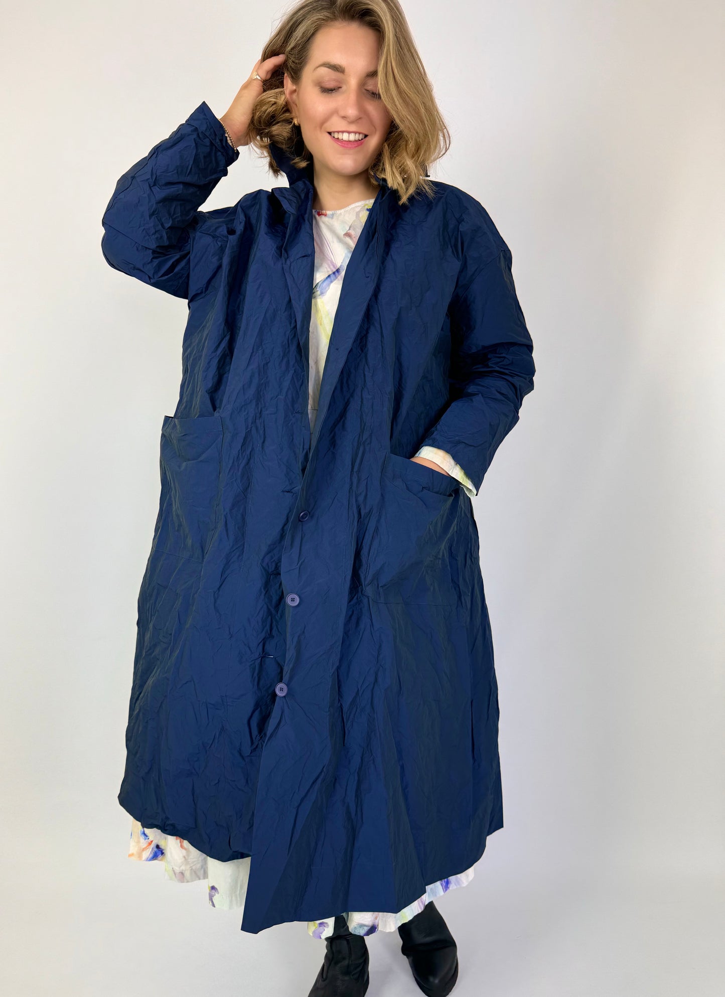 Manuelle Guibal Mystic Trench Coat Oceanic