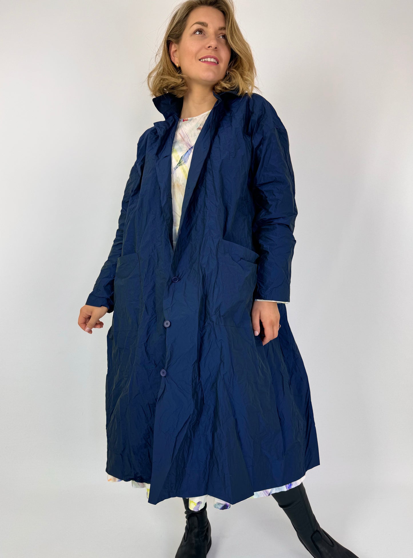 Manuelle Guibal Mystic Trench Coat Oceanic