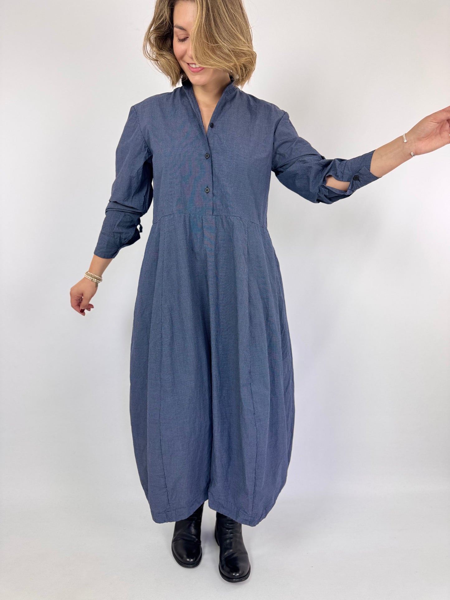 Bergfabel Letty Dress Micro Check