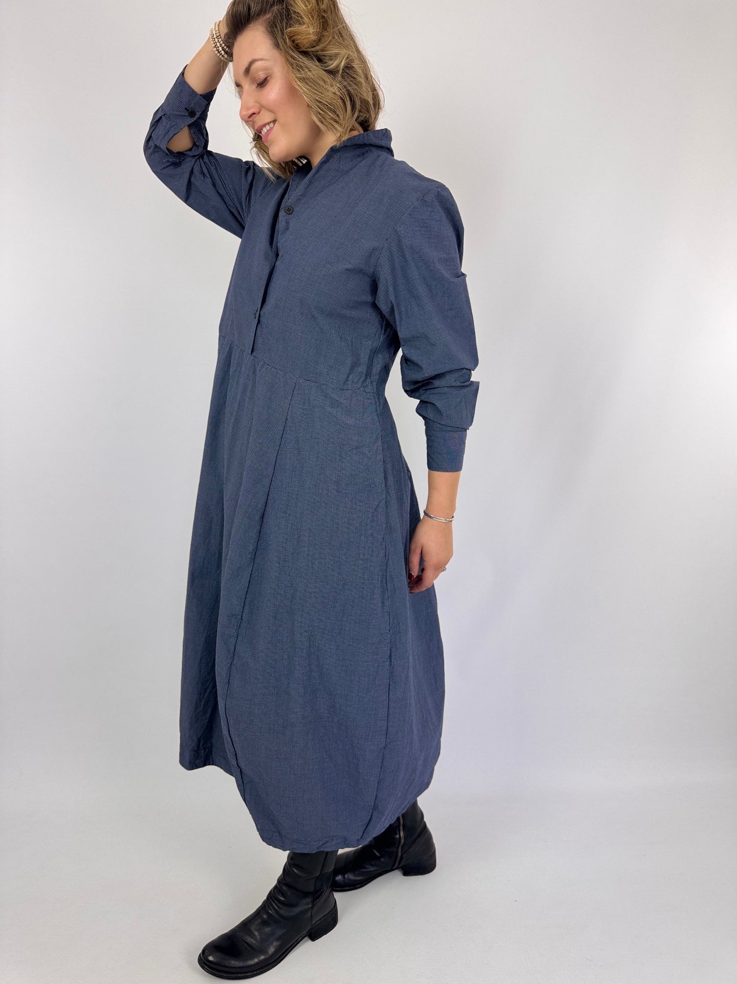 Bergfabel Letty Dress Micro Check