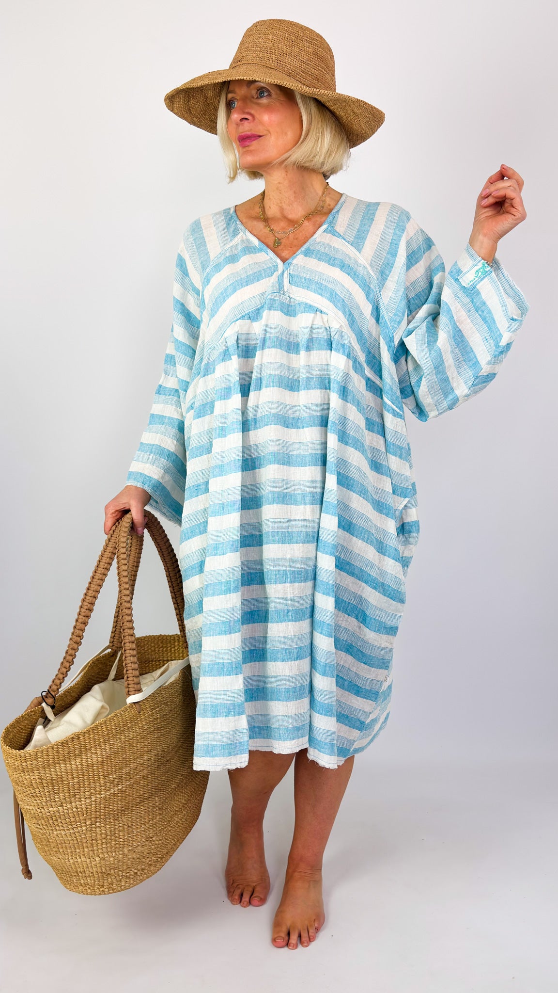 Agencies TurQuoise Lissa Stripe Dress Coco