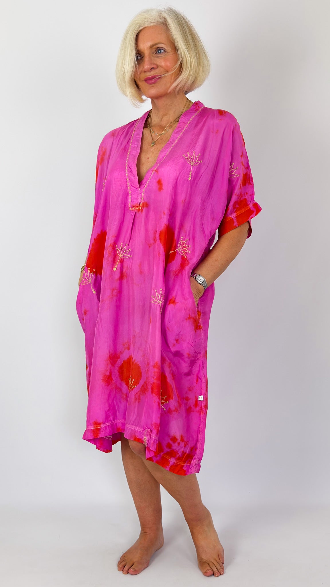 Agencies TurQuoise Vanessa Dress Pink/Orange
