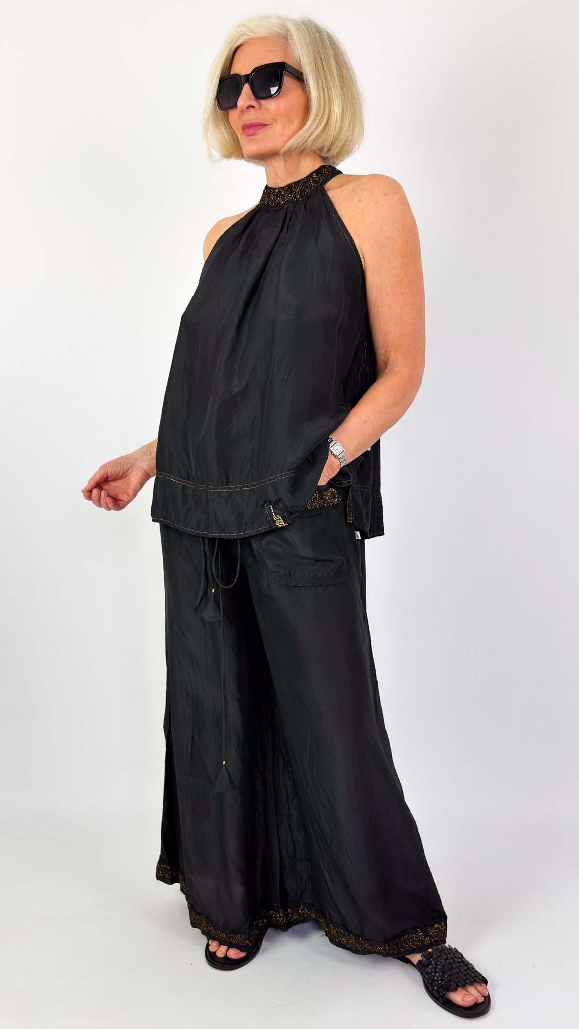 Agencies TurQuoise Cara Trousers Black