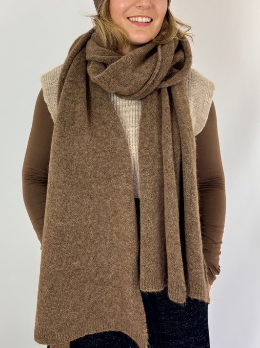 Transit Par-Such 12473 Scarf Brown