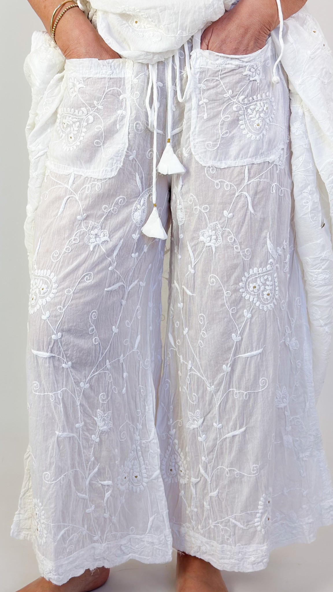 Agencies TurQuoise Anita Trousers White