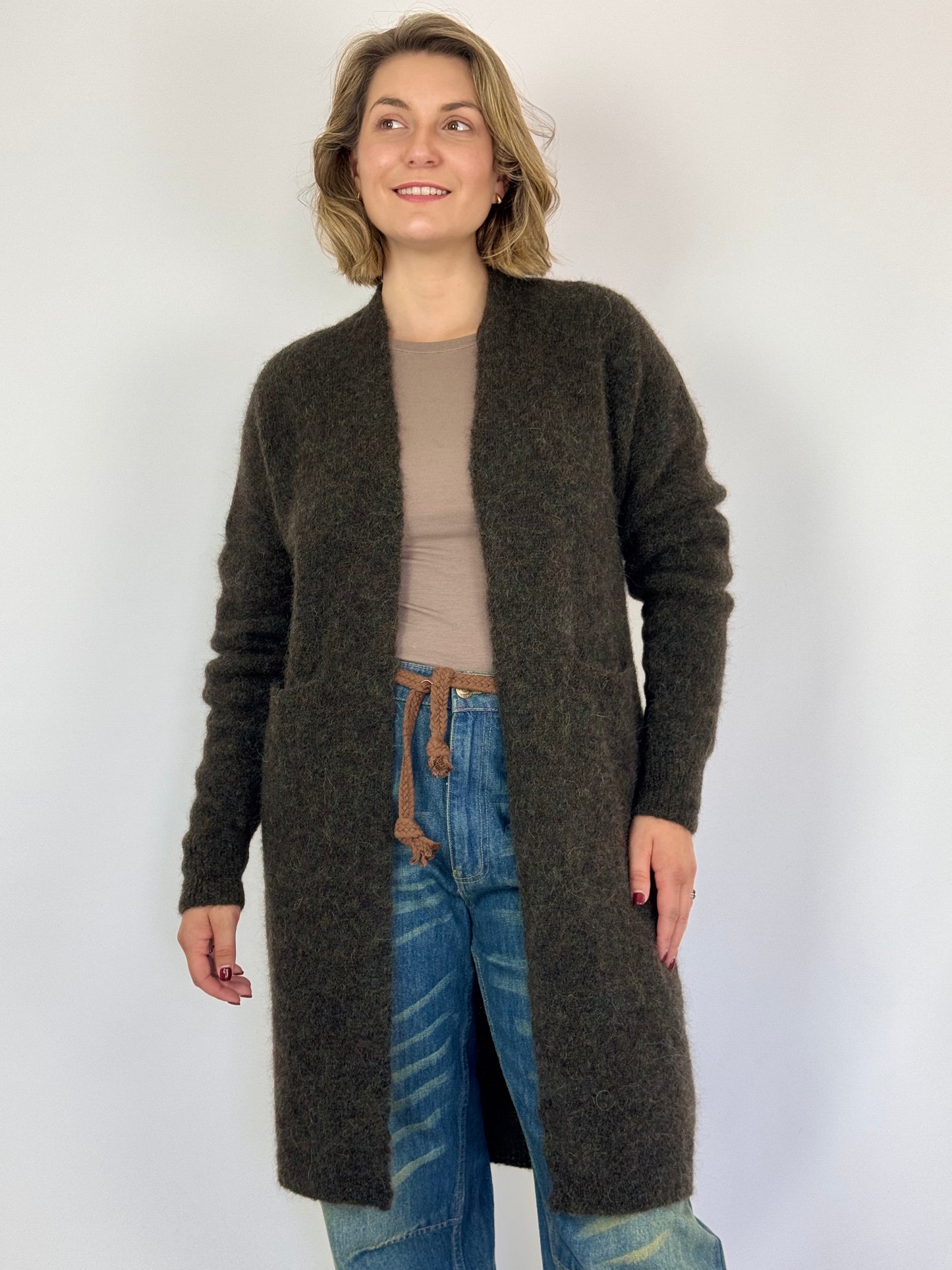 SibinLinnebjerg Emile Cardigan Green/Brown