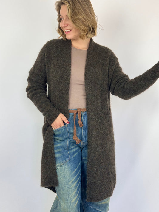 SibinLinnebjerg Emile Cardigan Green/Brown