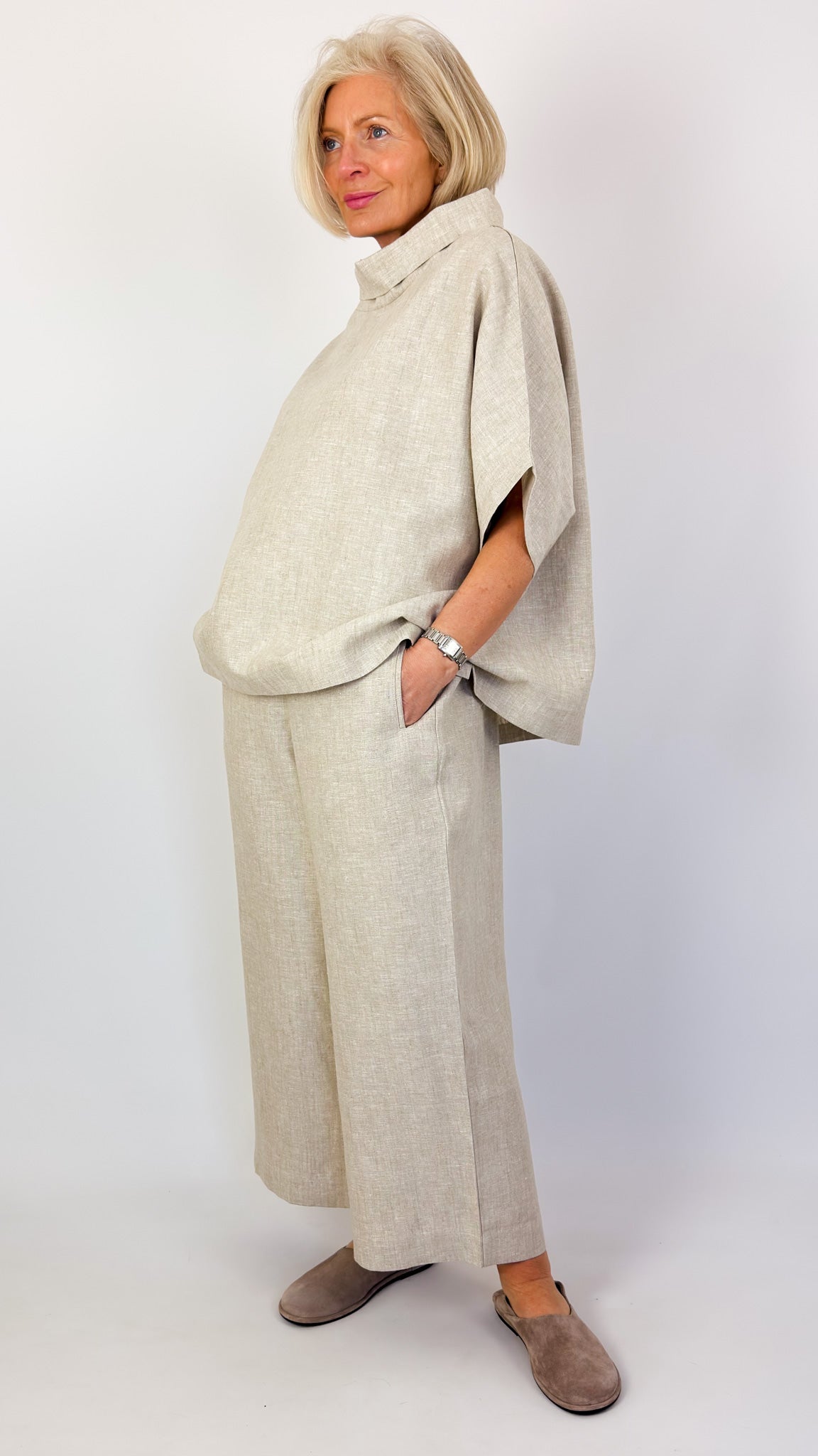 Cordelia James L-12 Trousers Natural