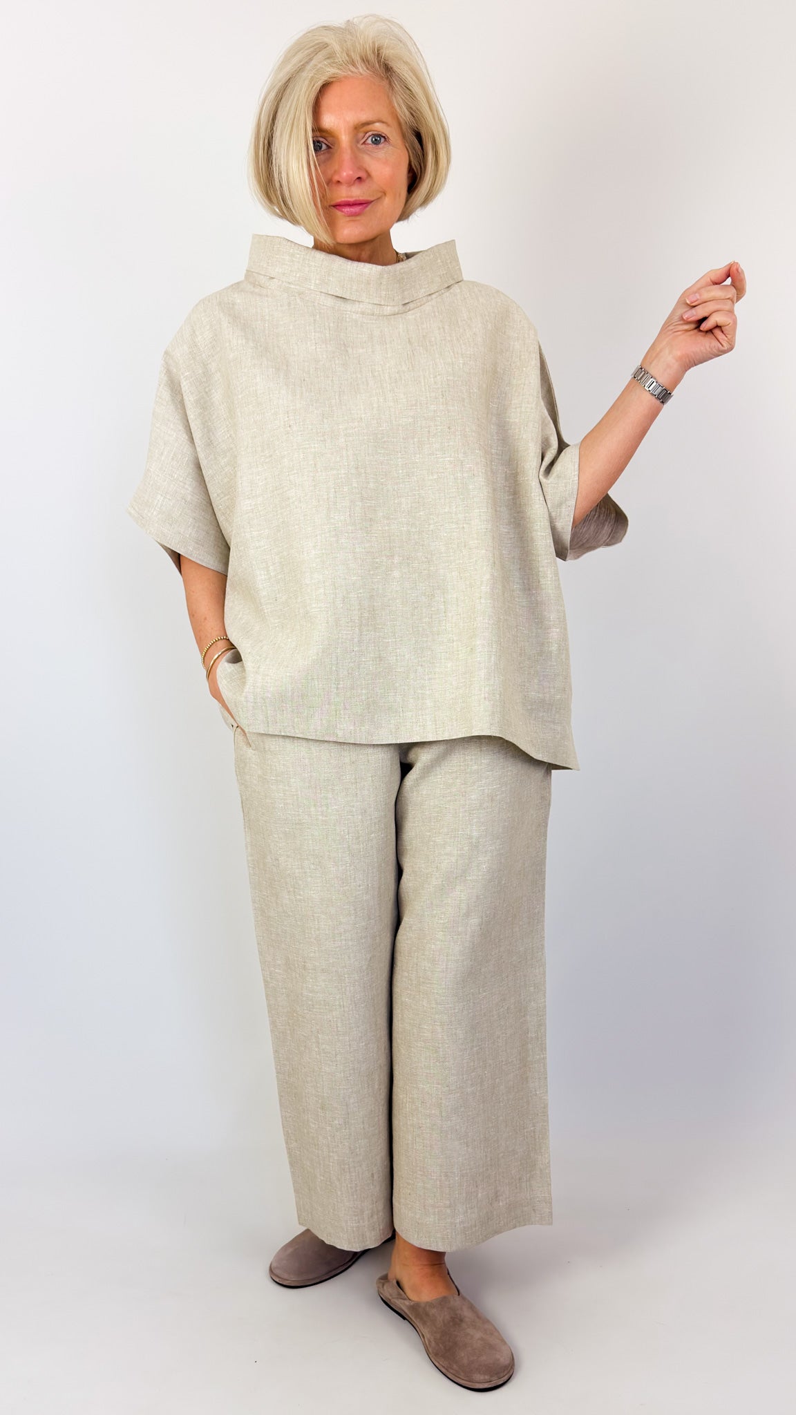 Cordelia James L-12 Trousers Natural