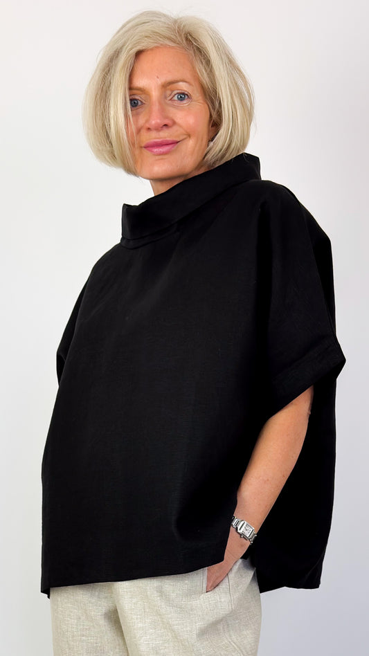 Cordelia James L-6 Blouse Black