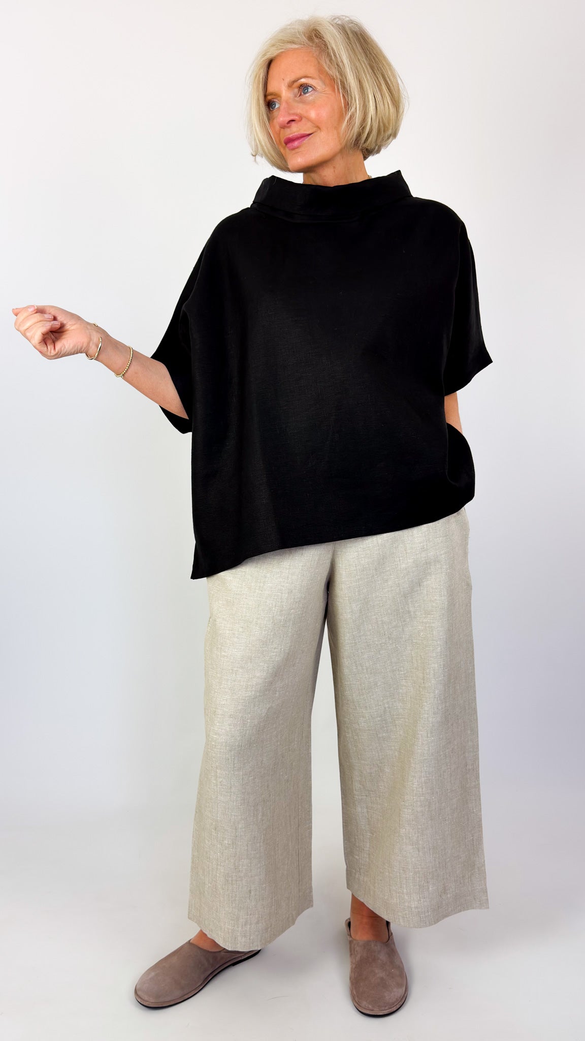 Cordelia James L-6 Blouse Black
