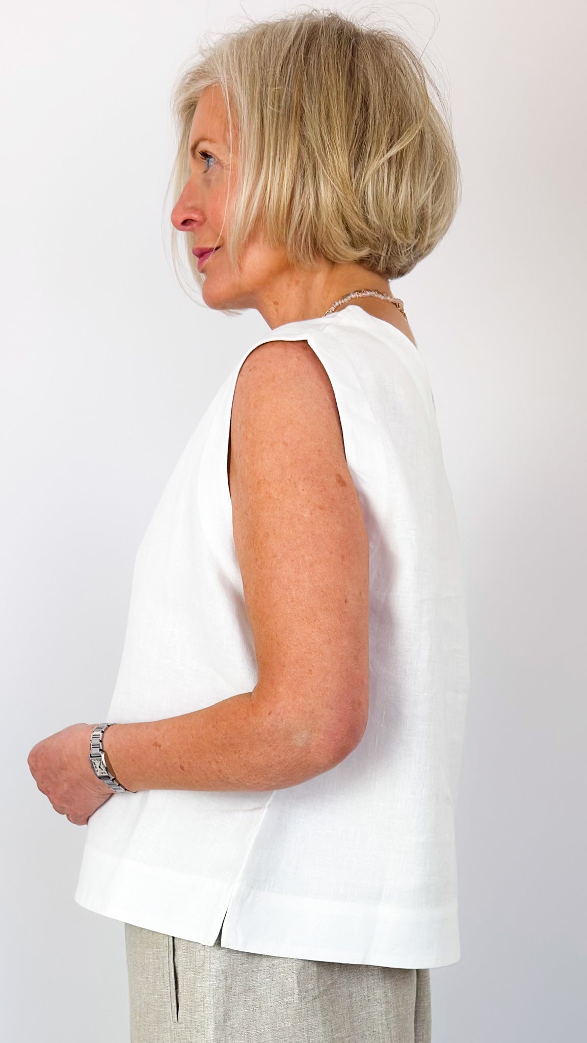 Cordelia James L-1 Top Ivory
