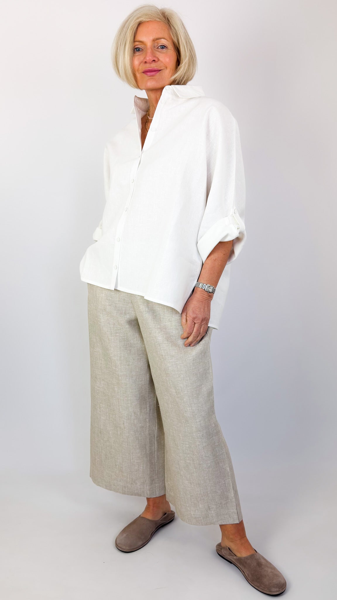 Cordelia James L-3 Shirt Ivory