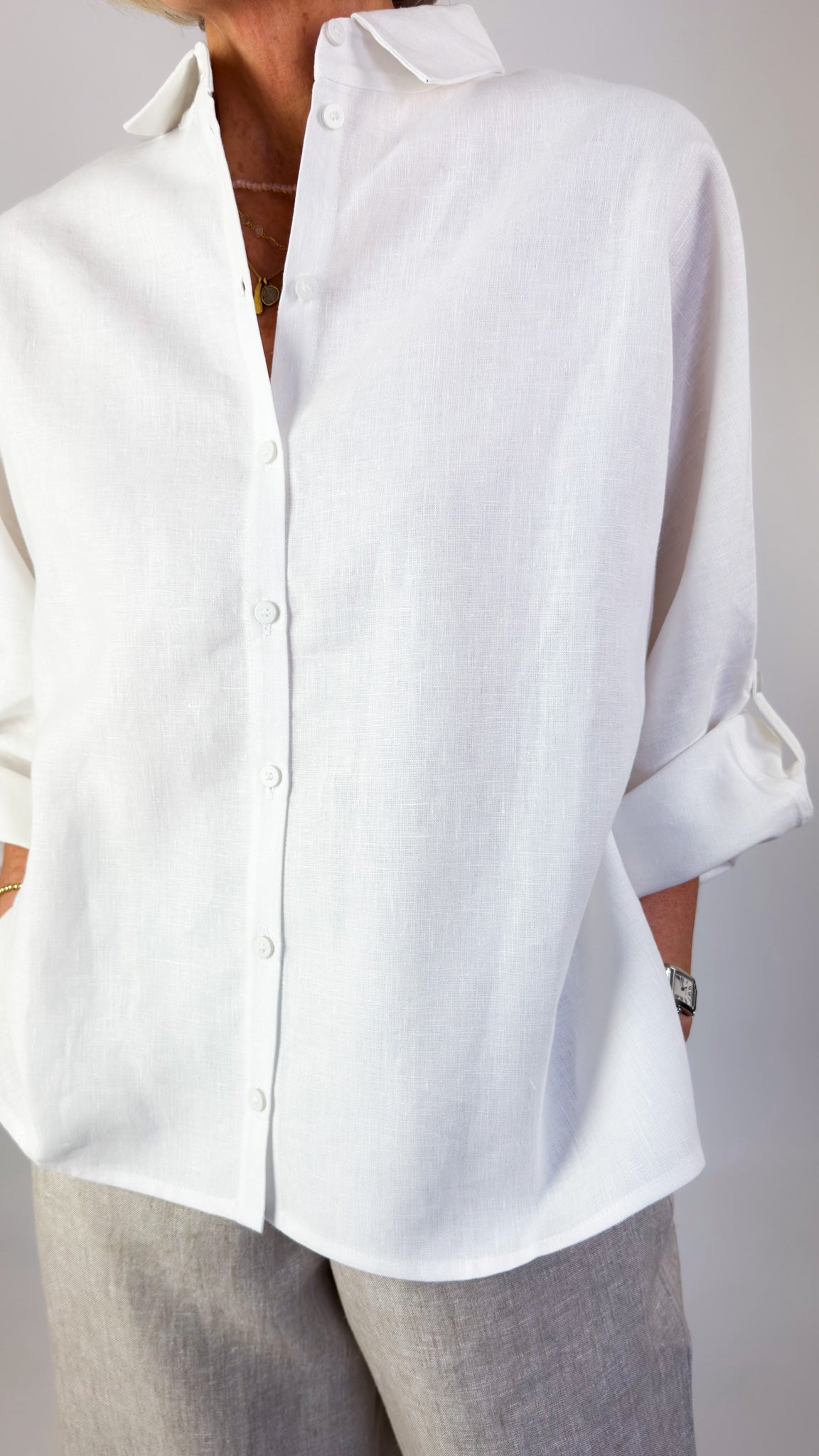 Cordelia James L-3 Shirt Ivory