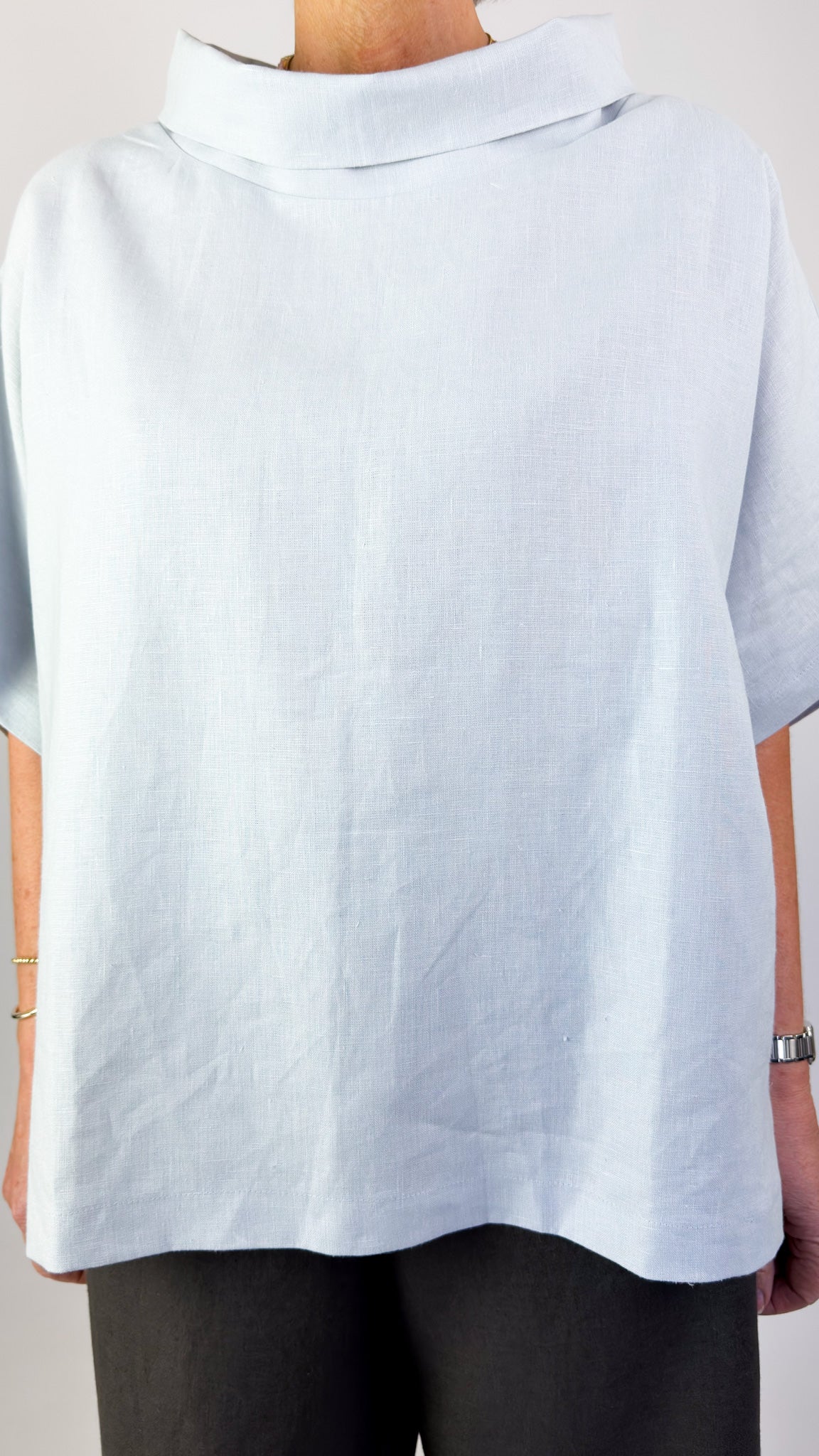 Cordelia James L-6 Blouse Pale Blue