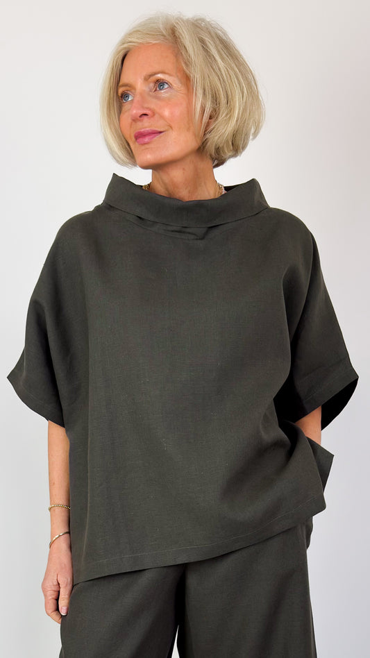 Cordelia James L-6 Blouse Fir Green