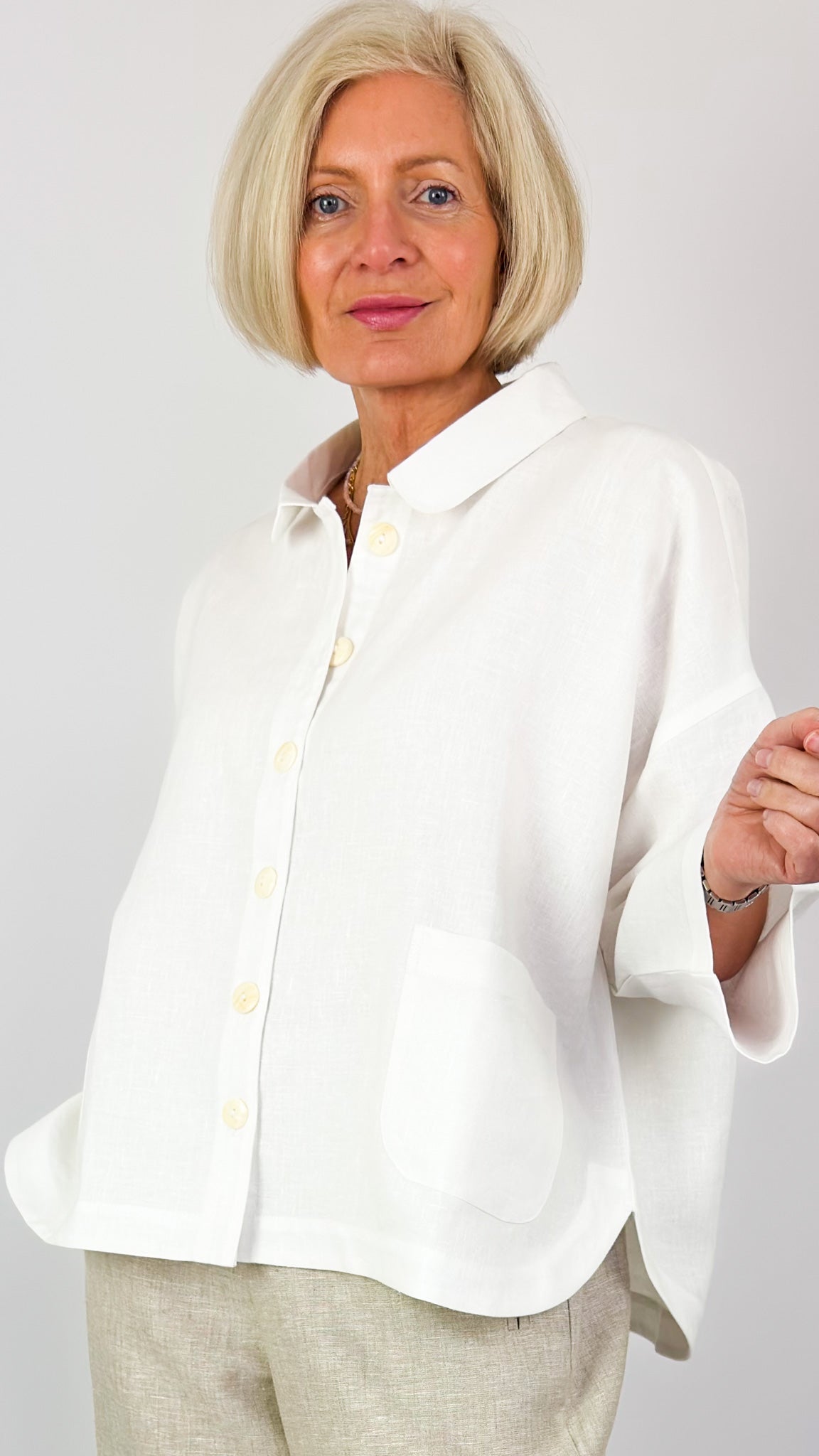Cordelia James L-11 Jacket Ivory