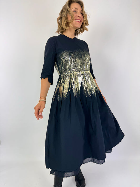 Hannoh Wessel Dominga Dress Metallic Notte