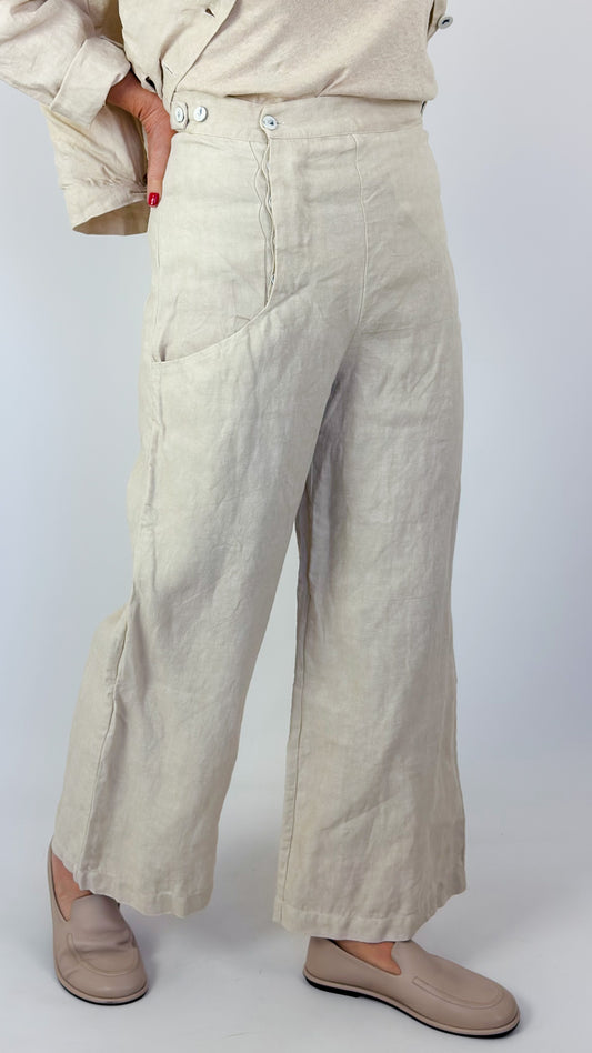 Sula Hem Trousers Cream