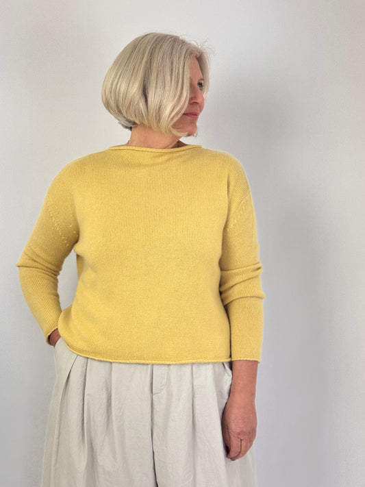 Cordelia James Pea Cashmere Jumper Tumeric