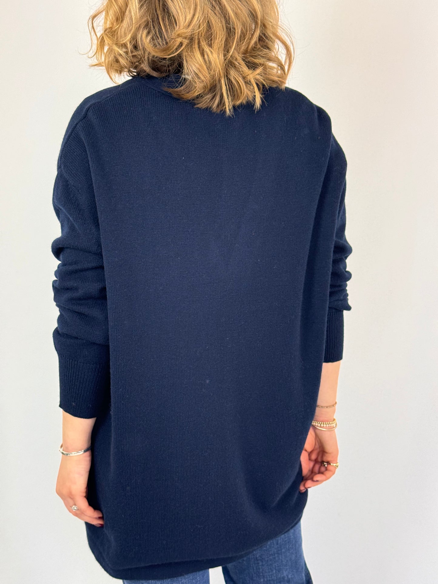 Cordelia James Amethyst Cardigan Navy