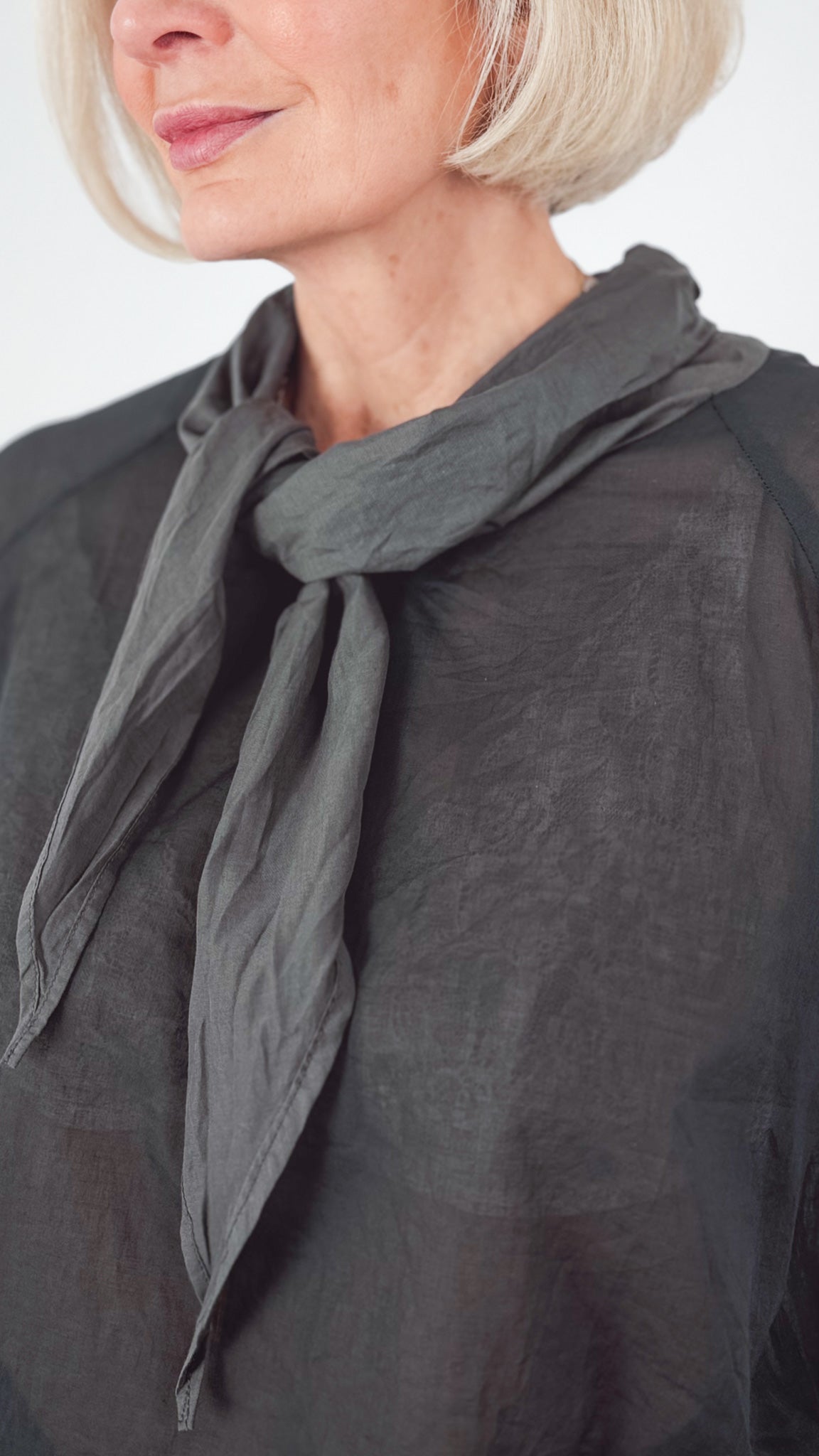 Elsa Esturgie Perle Blouse Carbon