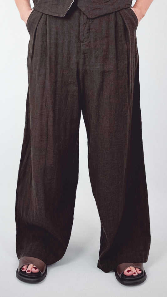 Elsa Esturgie Palace Trousers Brown