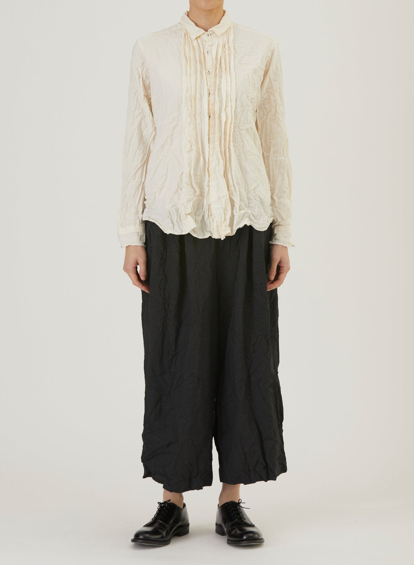 Pas De Calais 6850 Pin-Tuck Blouse Ivory PRE-ORDER