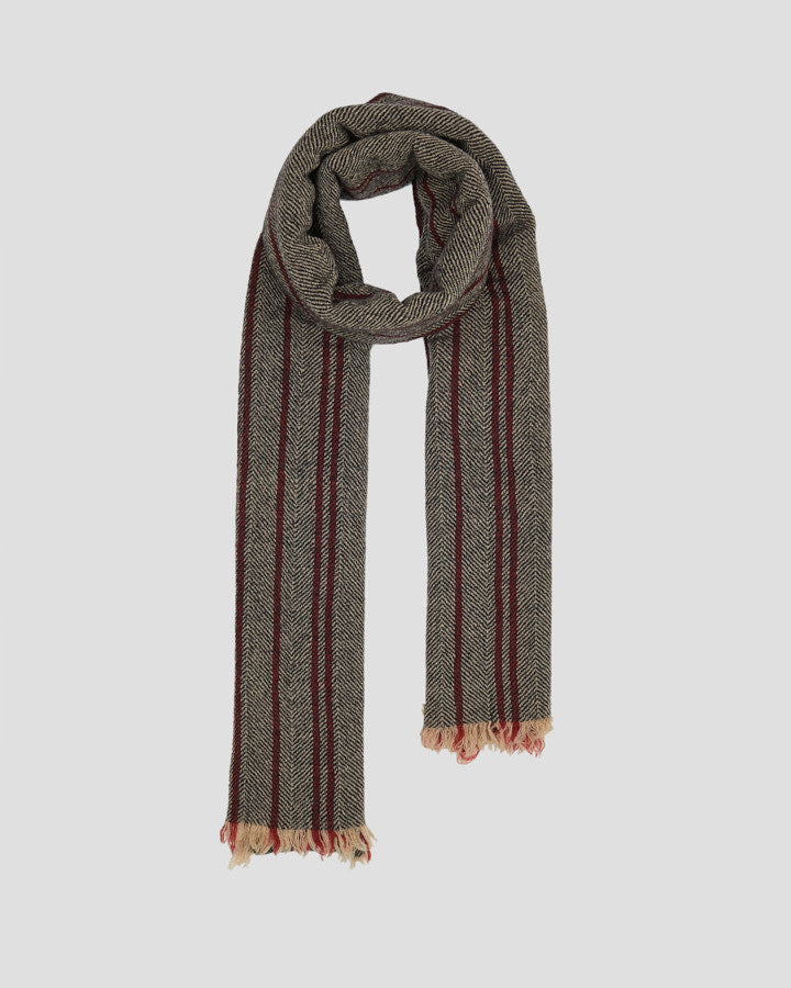 Lovat & Green Leonardo Scarf Burgundy