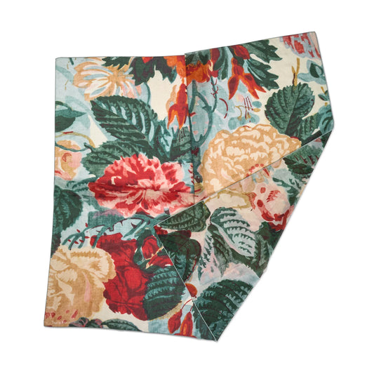 Tapis Noir Large Light Multicolour Flower Scarf