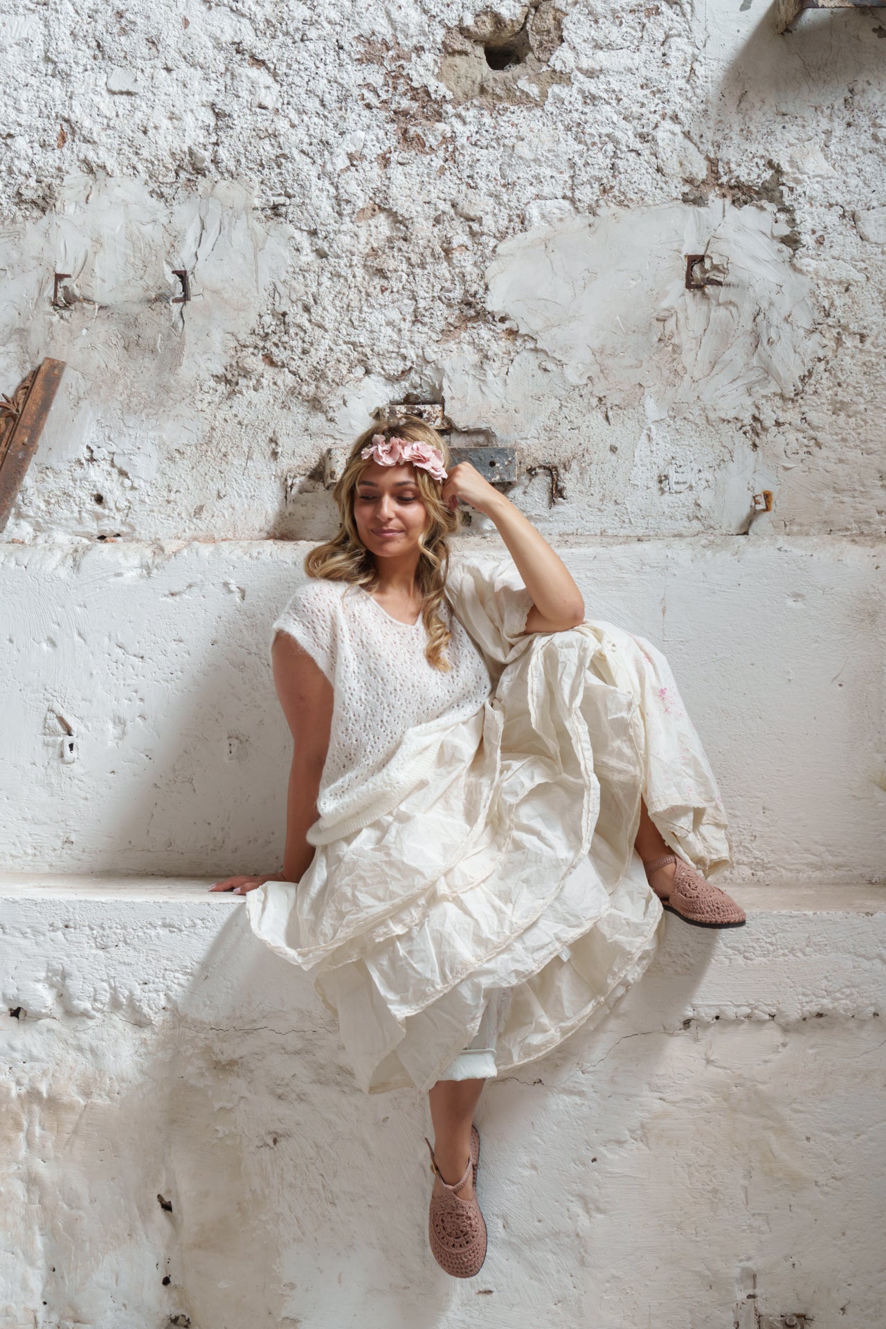 Les Ours Madeleine Skirt Ecru