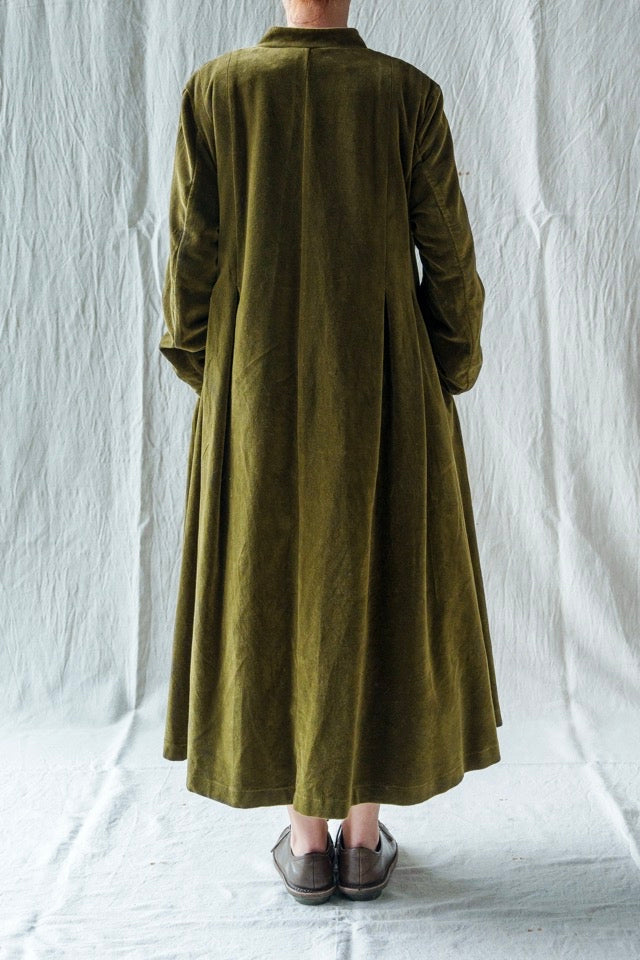 Les Ours Mae Coat Green Velvet PRE-ORDER