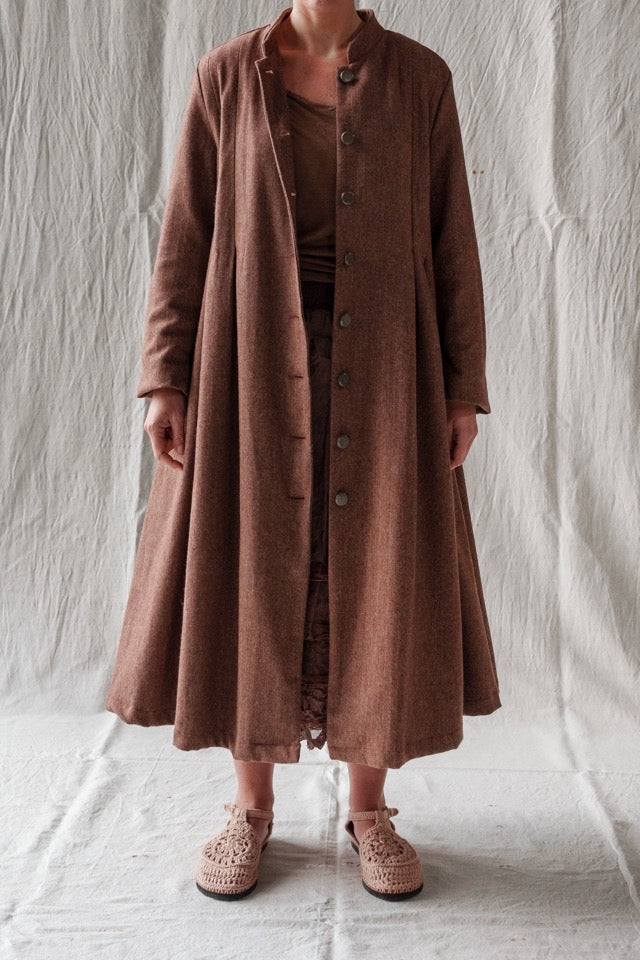 Les Ours Mae Coat Chevron PRE-ORDER
