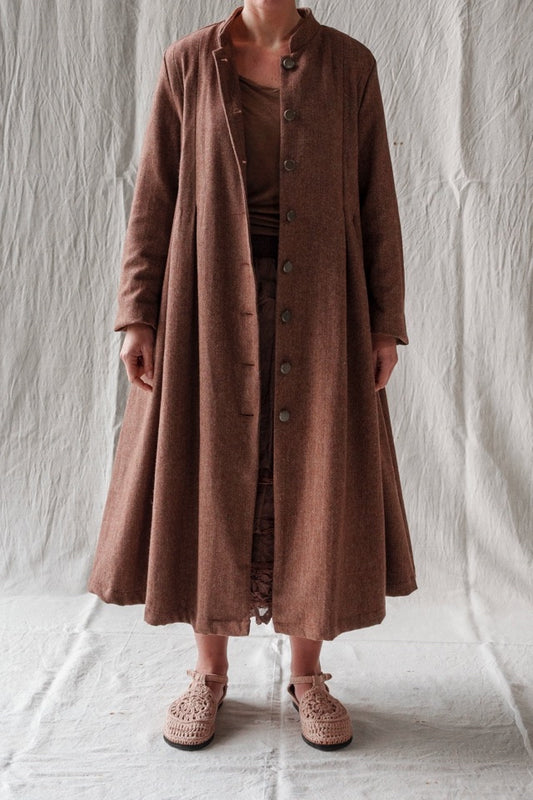 Les Ours Mae Coat Chevron PRE-ORDER