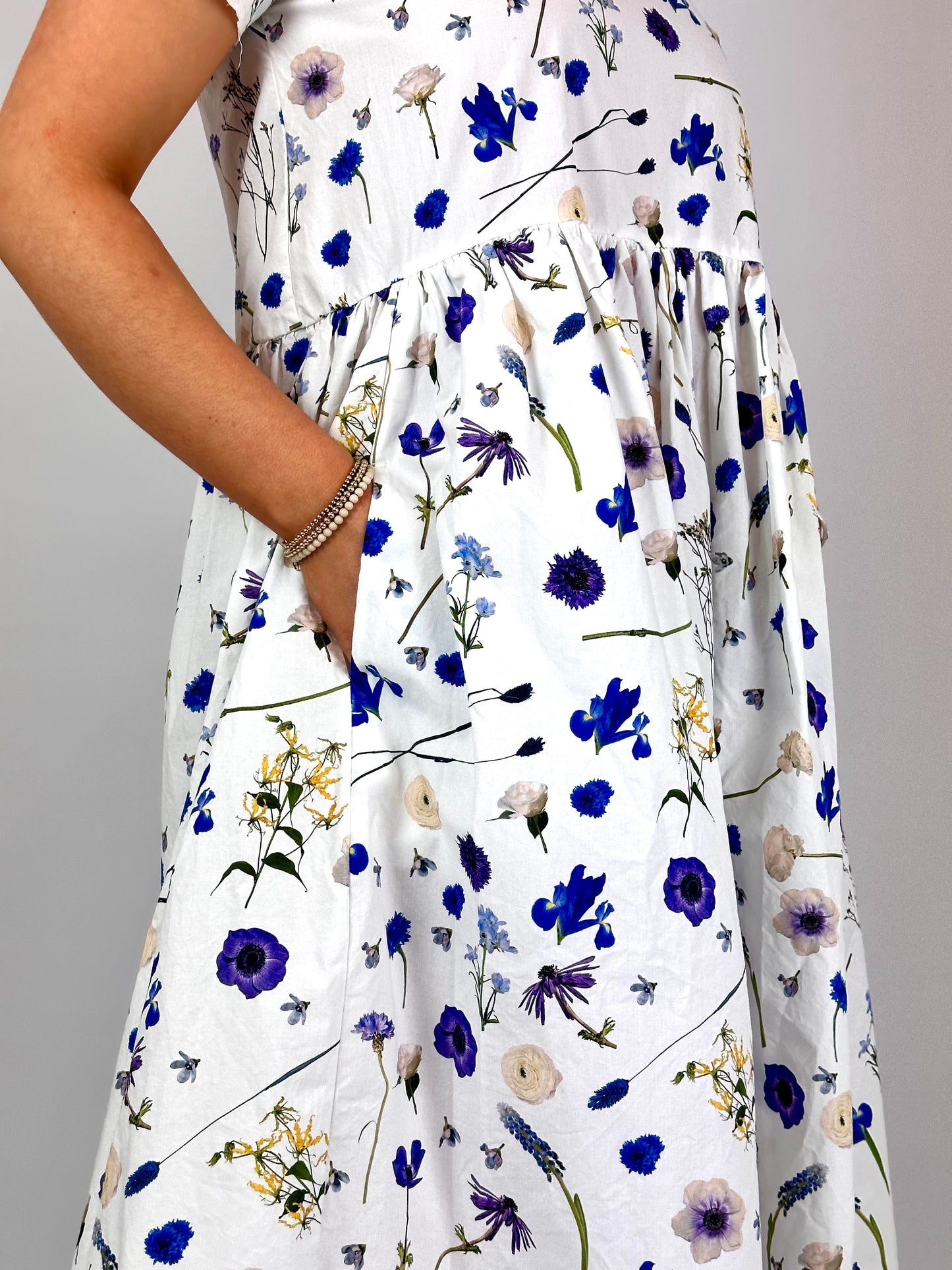 H+ Ramira Dress Blue Flowers