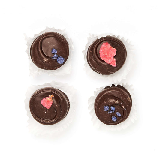 The Chocolate Detective Rose & Violet Creams 100g