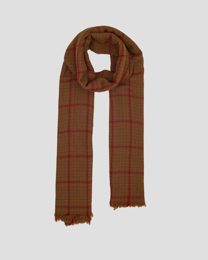 Lovat & Green Sorolla Scarf Red