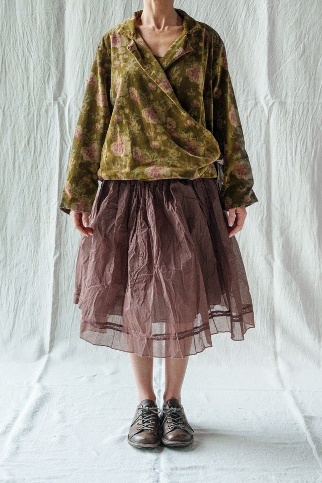 Les Ours Vavea Jacket Green Flowers PRE-ORDER