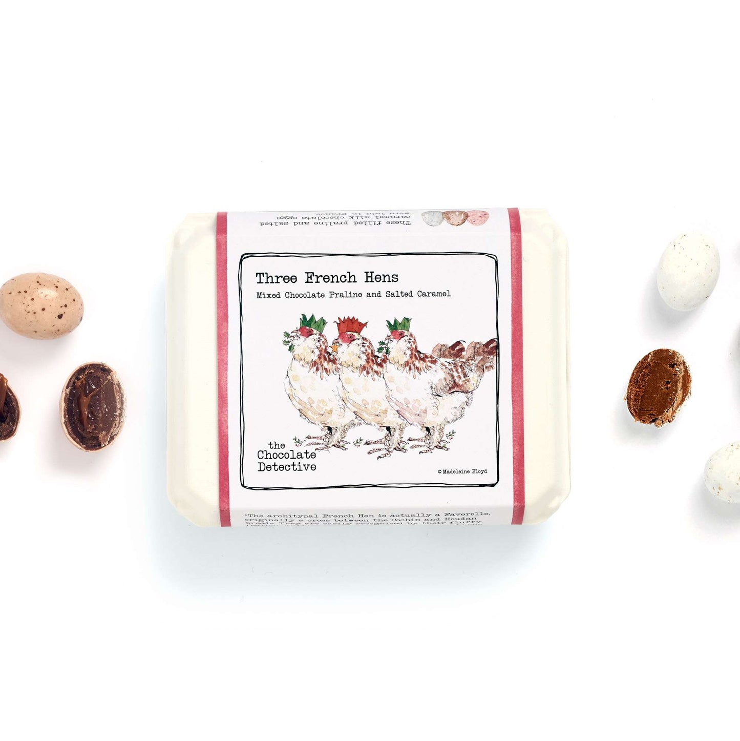 The Chocolate Detective Three French Hens Eggs