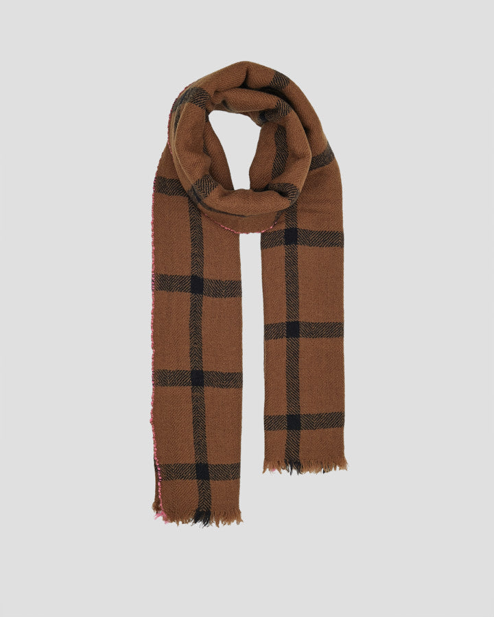 Lovat & Green Yiadom Scarf Brown