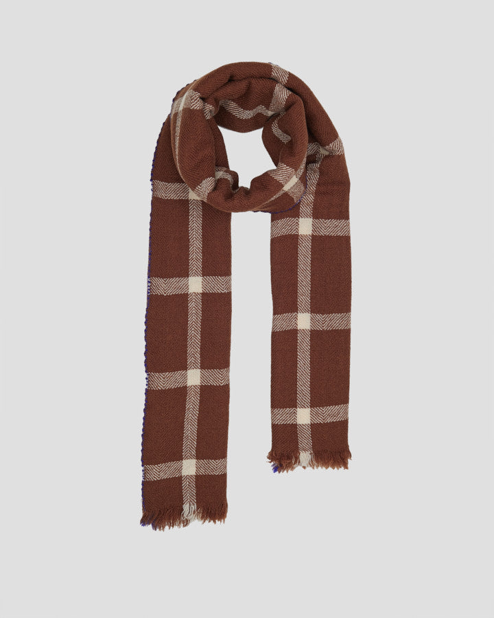 Lovat & Green Yiadom Scarf Chocolate