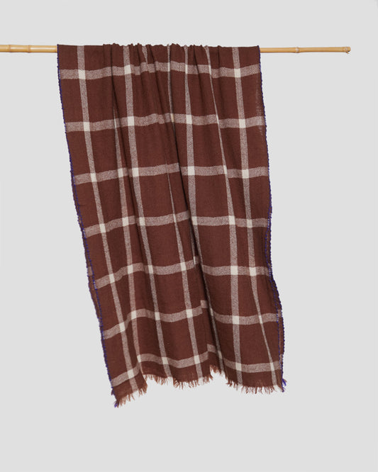 Lovat & Green Yiadom Scarf Chocolate