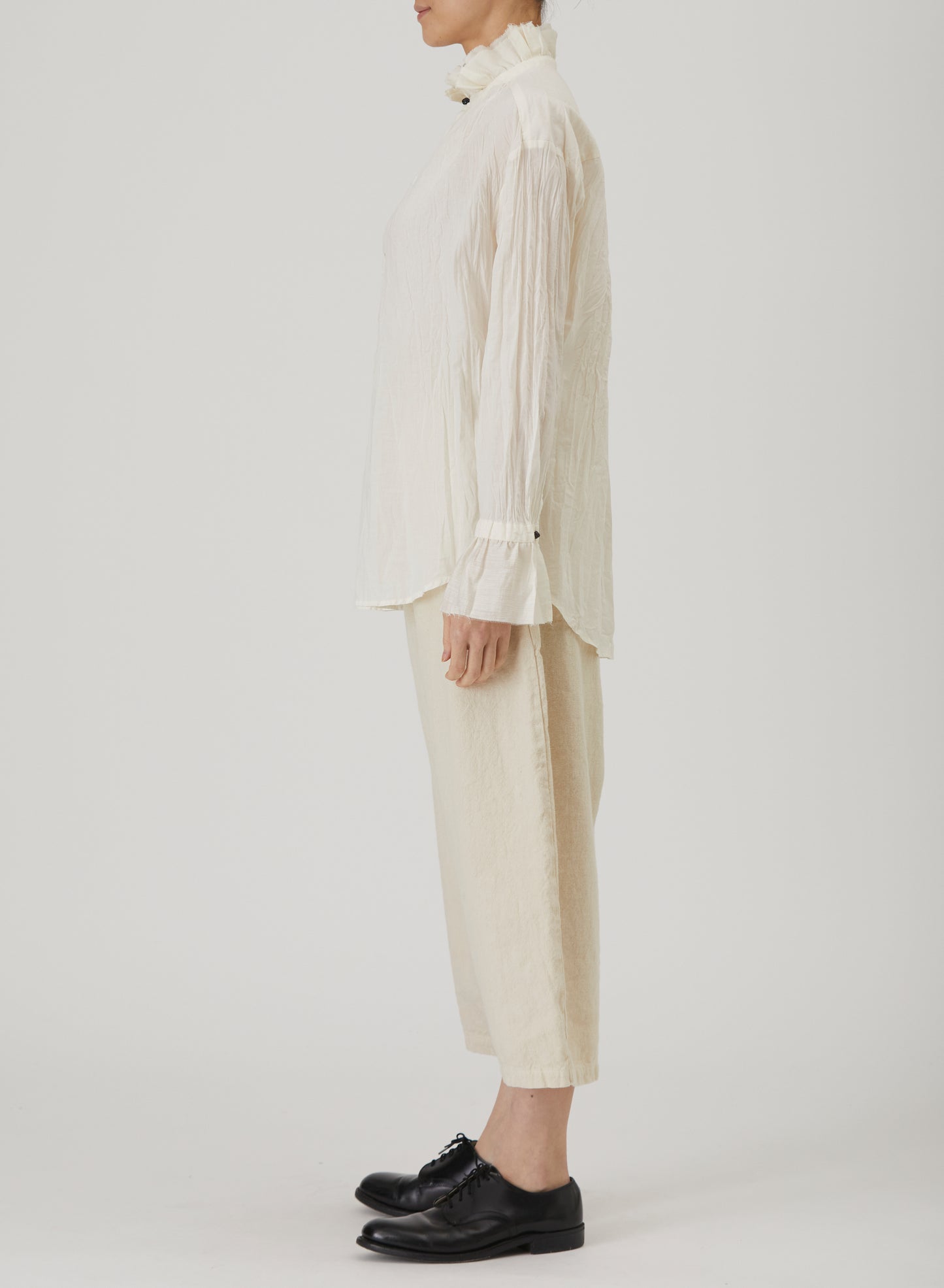 Pas De Calais 6862 Ruffle Blouse Natural PRE-ORDER
