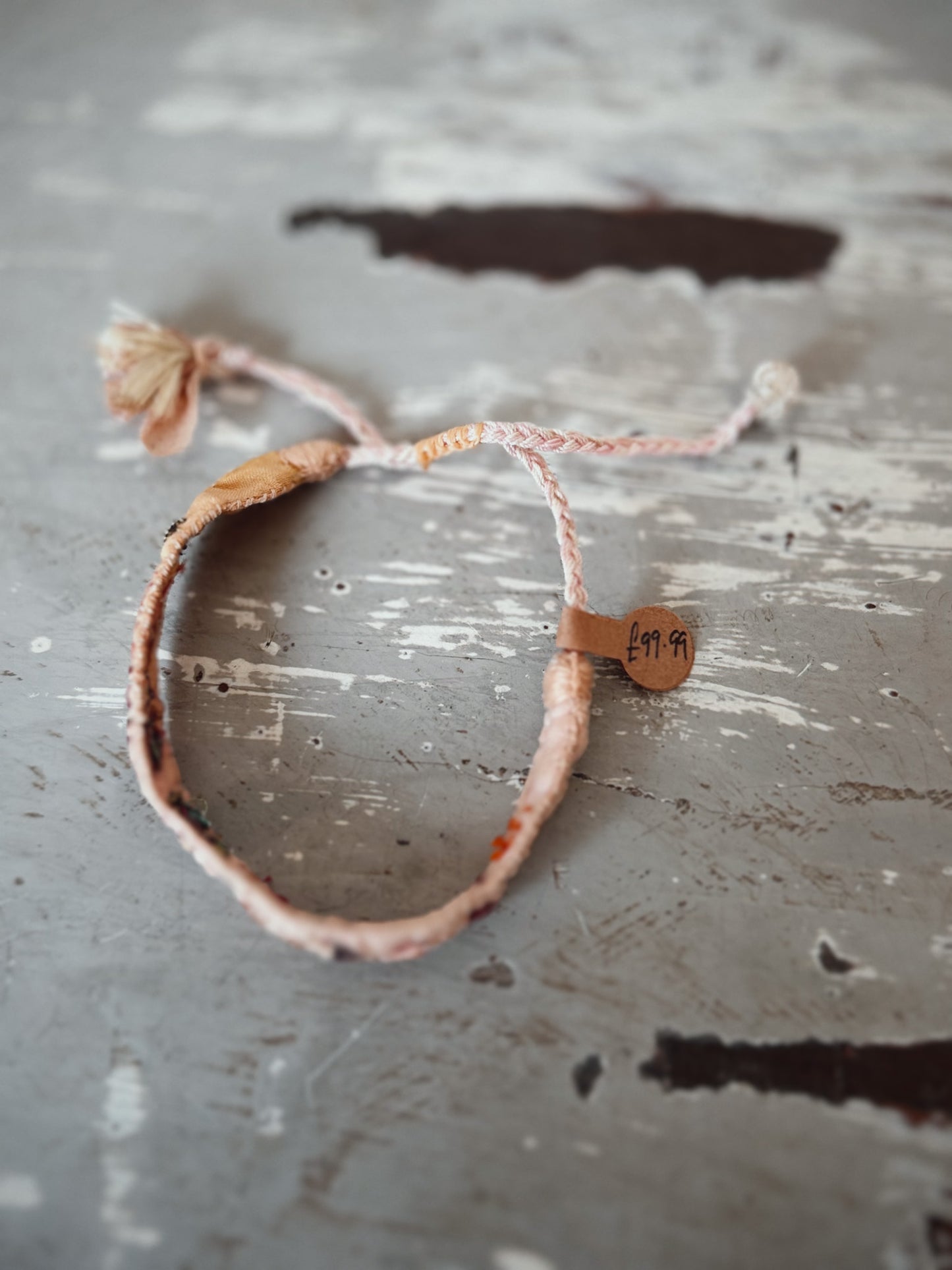 Antomoon Embroidered Silk Bracelet No.16