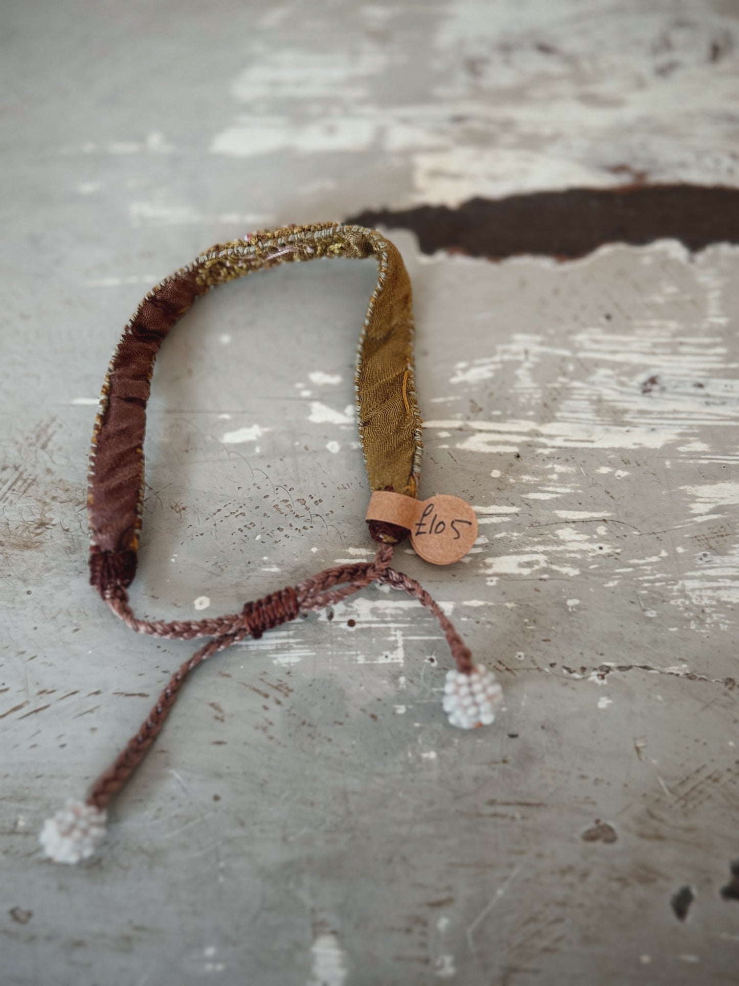 Antomoon Embroidered Silk Bracelet No.25