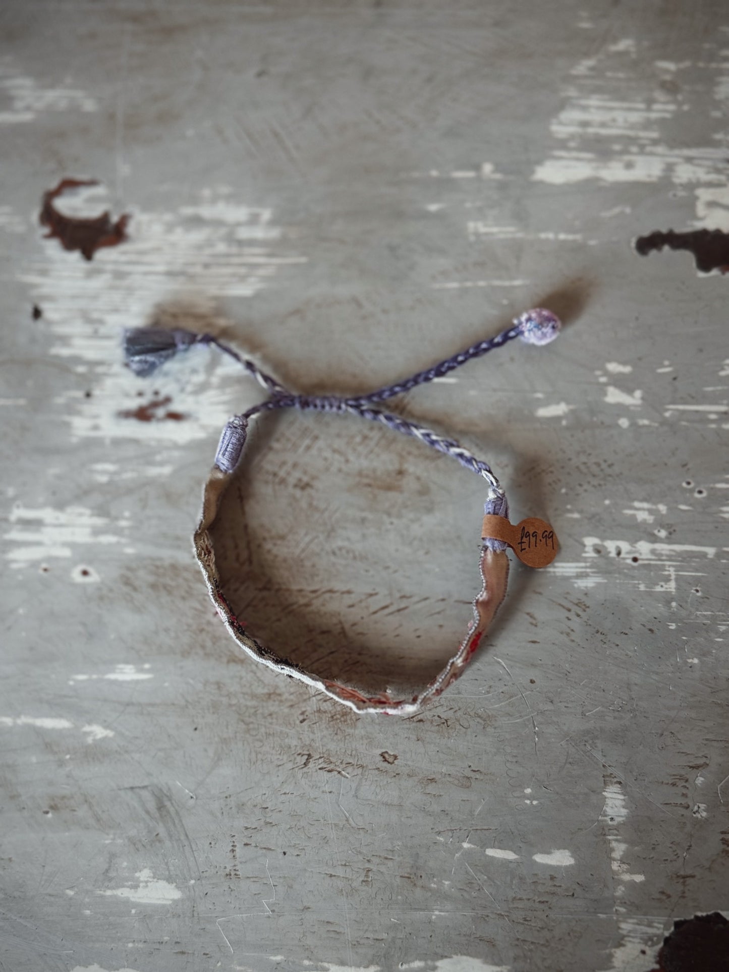Antomoon Embroidered Silk Bracelet No.12