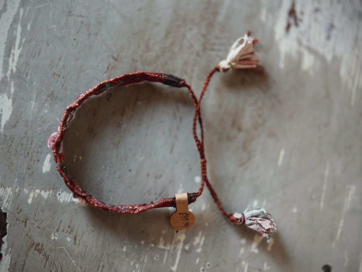Antomoon Embroidered Silk Bracelet No.18