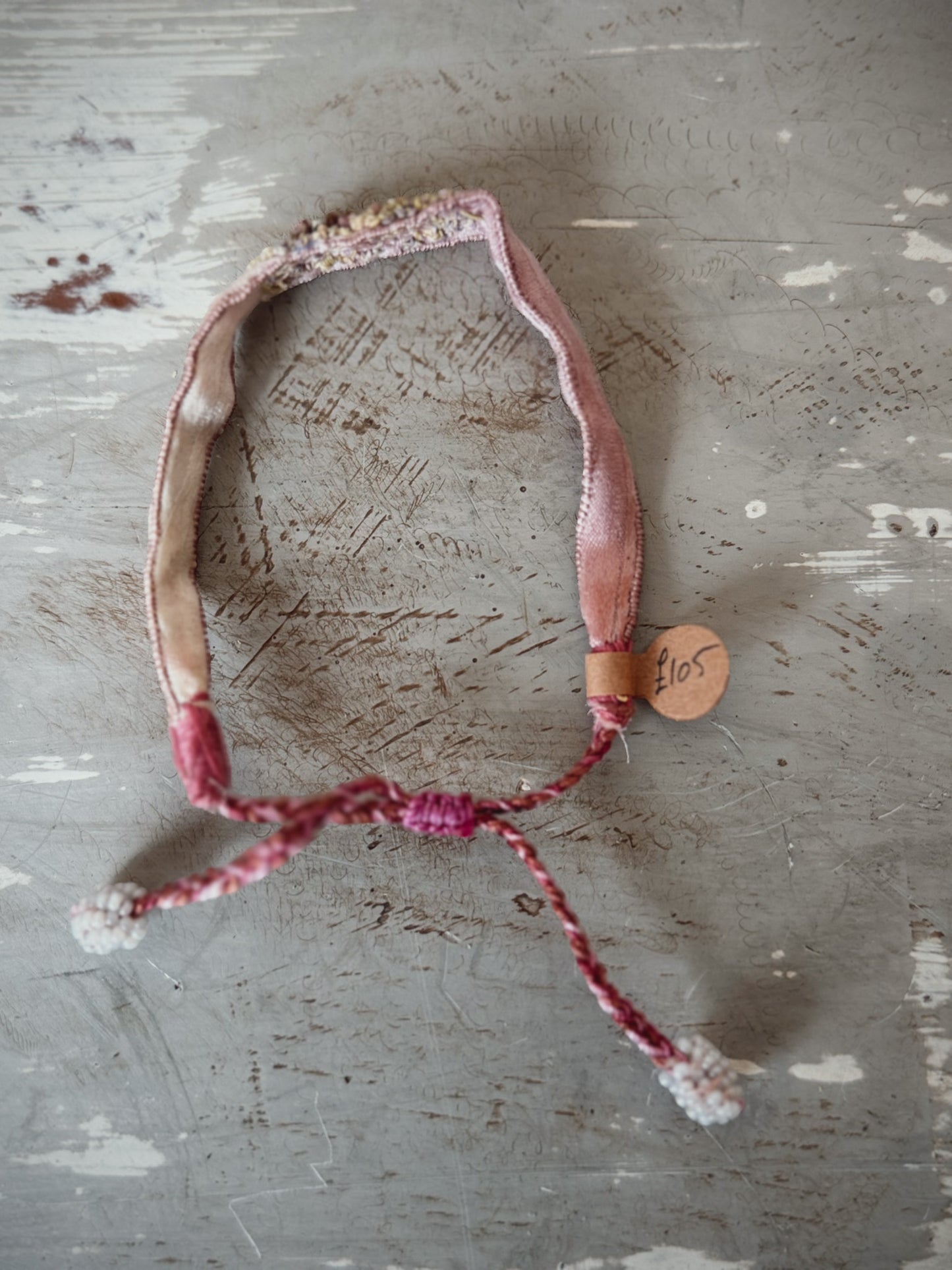 Antomoon Embroidered Silk Bracelet No.22