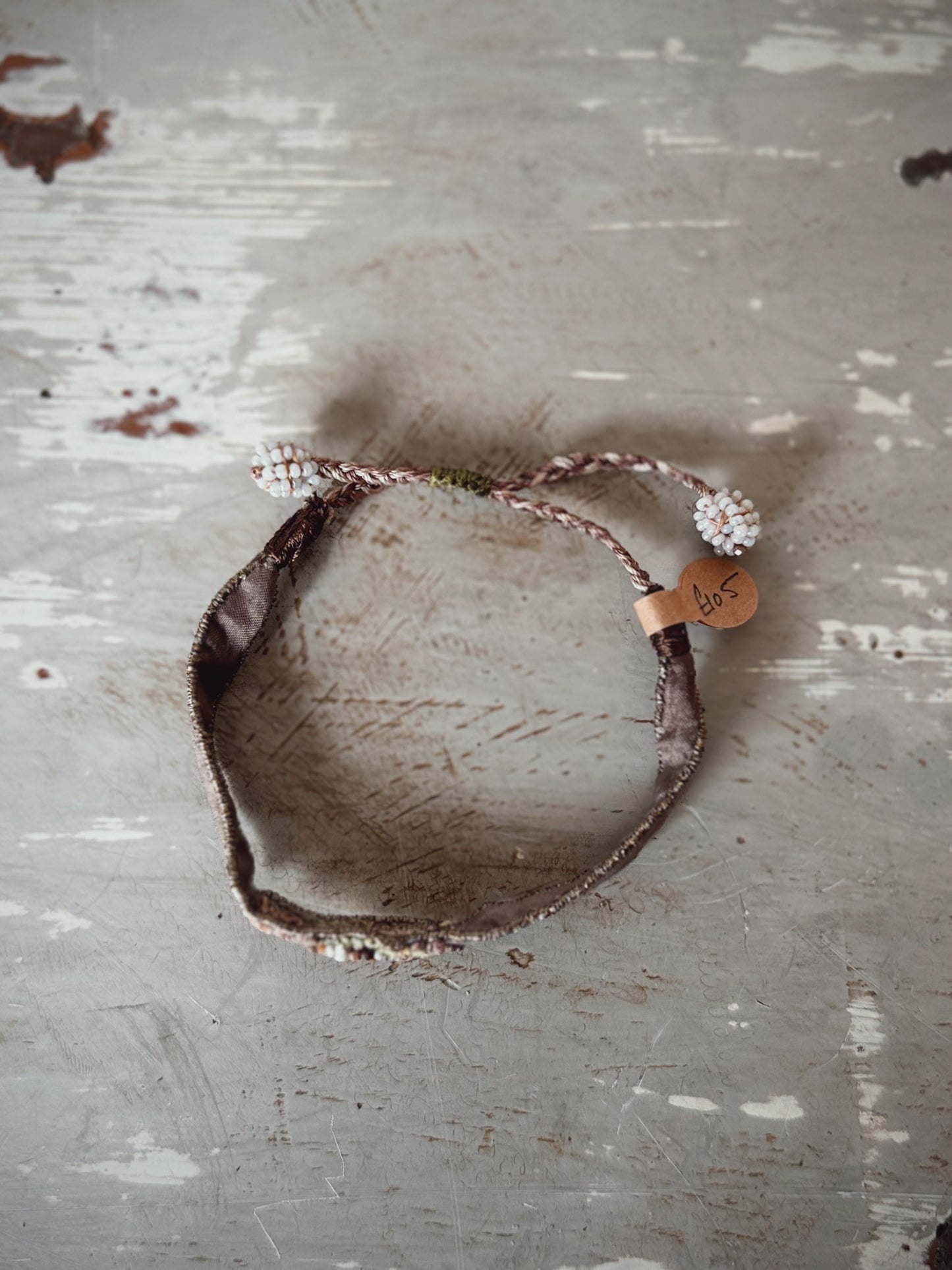 Antomoon Embroidered Silk Bracelet No.23